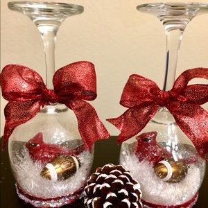 Snow Globes Candle Holders